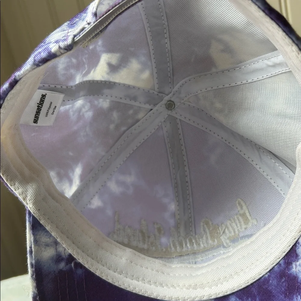 NWOT Sunsations embroidered Long Beach Island NJ Tie Dye LBI adjustable Hat OS